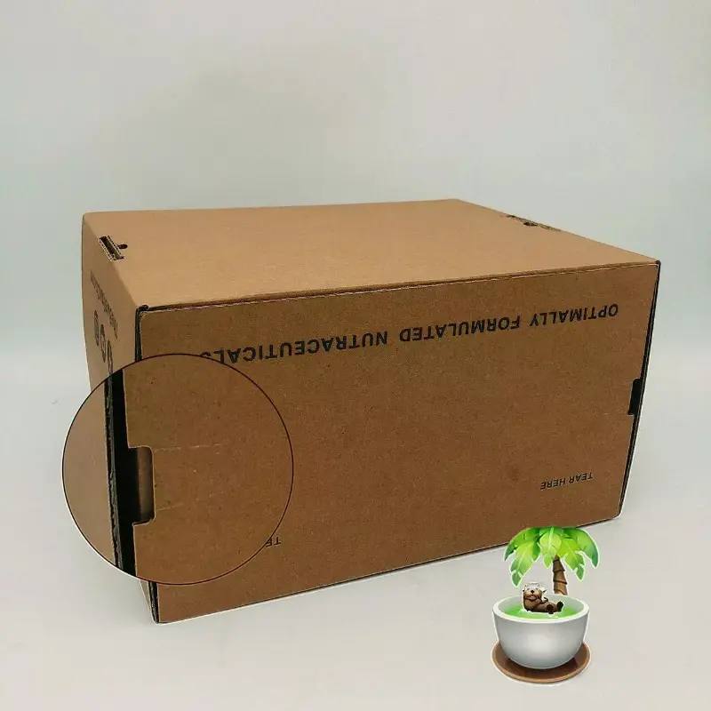 tear strip corrugated box free sample