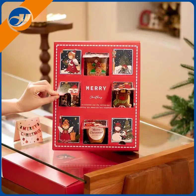 กระดาษของขวัญคริสต์มาสกล่องตาบอด